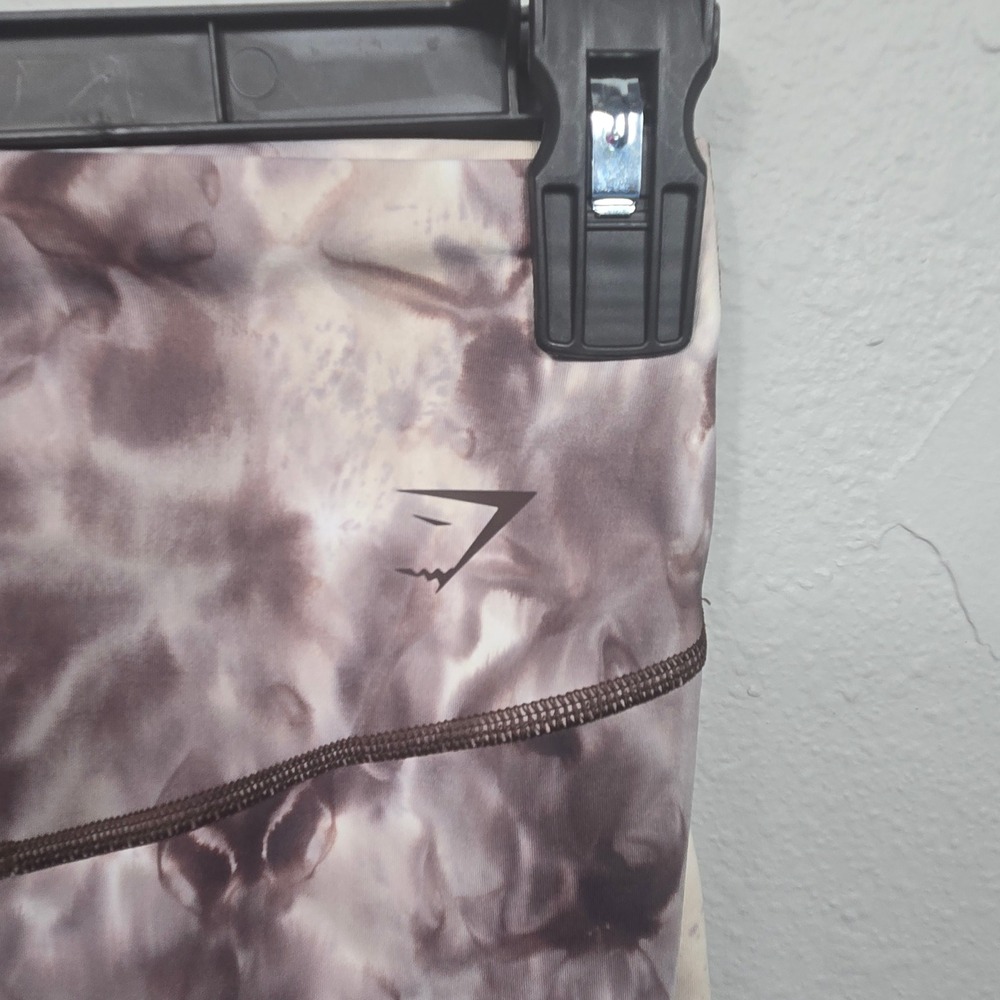 Gymshark Ombre Seamless Leggings Black Grey‎ Tie Dye Workout Athleisure Womens M - Picture 4 of 6